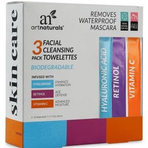 Artnaturals 3 pack Anti aging facial wipes